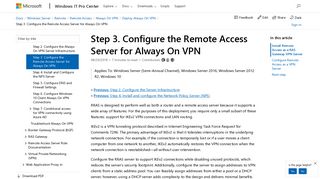 Configure the Remote Access Server for Always On VPN | Microsoft ...