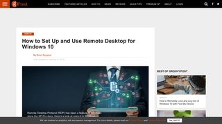 How to Set Up and Use Remote Desktop for Windows 10 - groovyPost