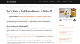 How To Disable or Block Microsoft Accounts In Windows 10