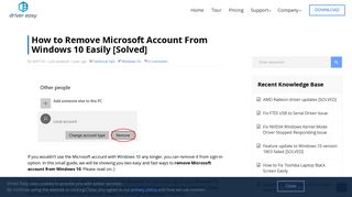 How to Remove Microsoft Account From Windows 10 Easily [Solved ...
