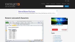 Excel formula: Remove unwanted characters | Exceljet
