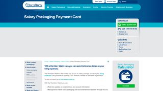 Salary Packaging Payment Card - RemServ
