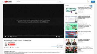 Accessing STAR 360 Class & Student Data - YouTube