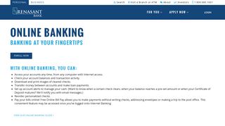 Online Banking > Renasant Bank