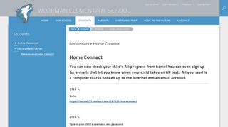 Students / Renaissance Home Connect