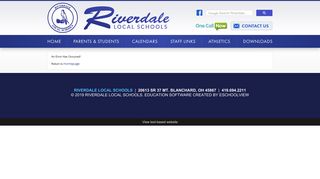 Riverdale Local Schools News Article