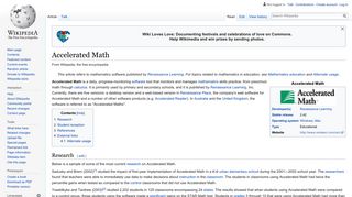 Accelerated Math - Wikipedia