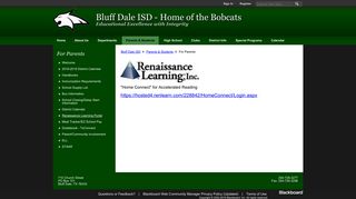 For Parents / Renaissance Learning Portal - Bluff Dale ISD