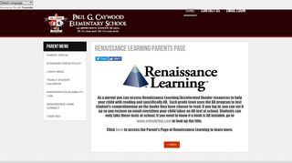 Renaissance Learning Parents Page