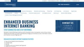 Business Internet Banking > Renasant Bank