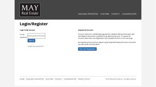 Login/Register | May Real Estate
