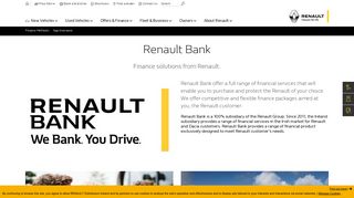 Renault Bank | Services | Renault Ireland