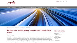 Red hot: new online banking services from Renault Bank direkt - CPB ...