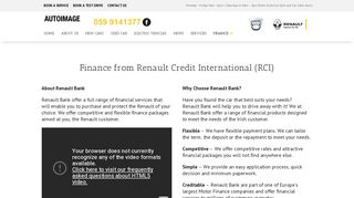 Renault Main Dealer - Finance - autoimage