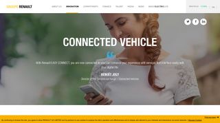 Connected vehicle for a smarter mobility - Groupe Renault