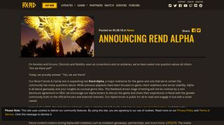 Announcing Rend Alpha | Rend