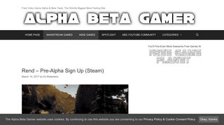 Rend – Pre-Alpha Sign Up (Steam) | Alpha Beta Gamer