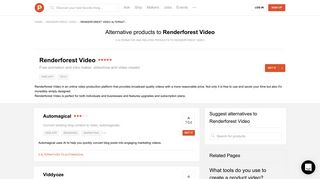5 Alternatives to Renderforest Video | Product Hunt