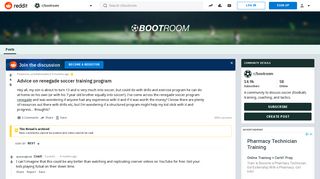 Advice on renegade soccer training program : bootroom - Reddit