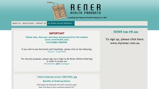 Rener Health :: My Rener Online Ordering - Rener Health Products