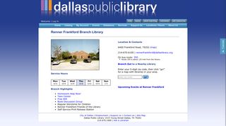 Dallas Public Library - Renner Frankford Branch Library