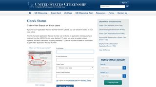 USCIS Case Status - Check Case Status with USCIS gov online