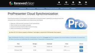 Renewed Vision Store - ProPresenter Cloud