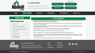 Pay Stub Info - Renhill Group