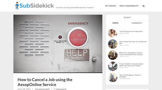 How to Cancel a Job using the AesopOnline Service - Sub Sidekick Blog
