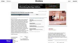 Rennies Travel (Pty) Limited: Private Company Information - Bloomberg