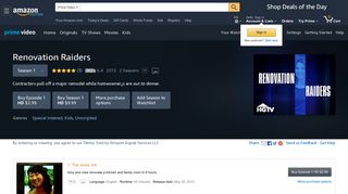 Amazon.com: Watch Renovation Raiders Season 1 | Prime Video