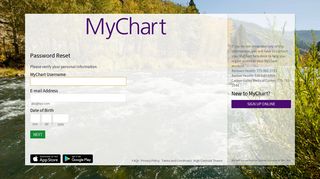 MyChart - Password Reset Page - Renown Health