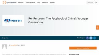 RenRen.com: The Facebook of China's Younger Generation ...