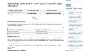 Renaissance Dental Bill Pay, Online Login, Customer Support ...