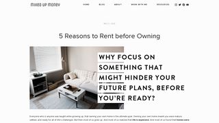 5 Reasons to Rent before Owning — Mixed Up Money