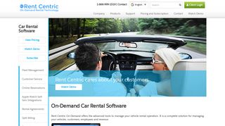 Car Rental Software By Rent Centric On-Demand
