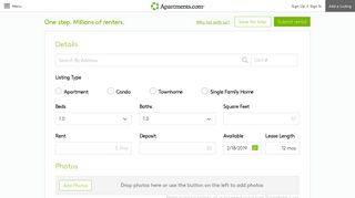 List Your Apartment & Rental Property for Free | Apartments.com