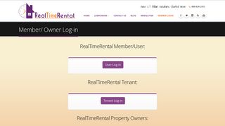 Login: RealTimeRental Vacation Rental Software