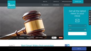 Rent Smart Wales conviction led to £4,400 fine, My Deposits