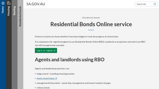 SA.GOV.AU - Residential Bonds Online