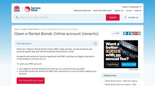 Open a Rental Bonds Online account (tenants) | Service NSW