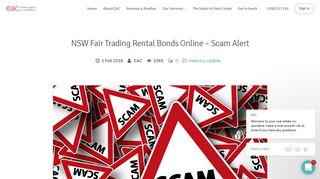 NSW Fair Trading Rental Bonds Online – Scam Alert – Estate Agents ...