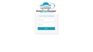 Members Login - Rental Car Manager