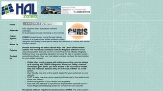 The CHRIS Online Vacation Rentals System - HAL Systems