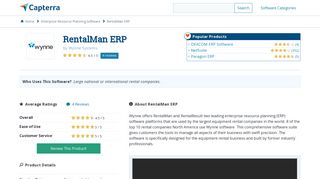 RentalMan ERP Reviews and Pricing - 2019 - Capterra