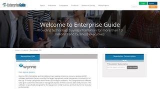 RentalMan ERP - Product Details - Enterprise Guide