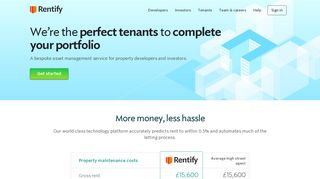 Rentify | Guaranteed rent with no hidden charges