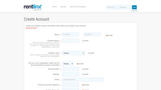 User Registration - RentLinx