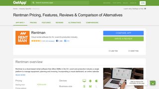 Rentman Pricing, Features, Reviews & Comparison of Alternatives ...