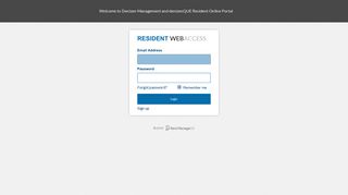 Resident Web Access - Login - Rent Manager